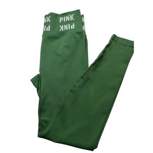 Victoria's Secret PINK Seamless High Waist Leggings Green Women's Size S